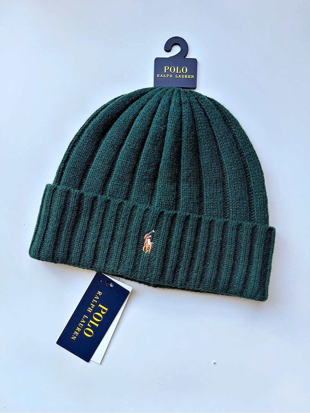 Polo Ralph Lauren Signature Pony Wool-Blend Beanie Green